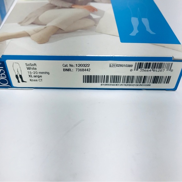 Jobst 2 Pair SoSoft White 15-20 mmHg XL Knee High Compression Socks NWT - Picture 5 of 11